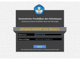 download aplikasi rapor k13 jenjang SD